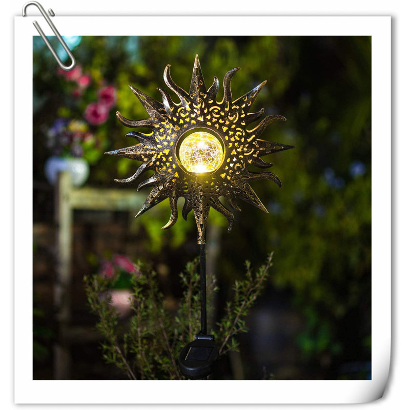 Ornement de jardin à DEL à énergie solaire 38,5 po