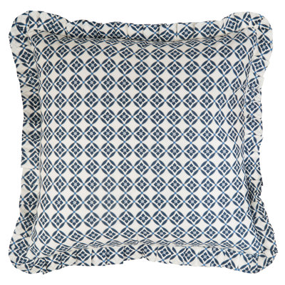 Blue 100% Cotton Piece Sham