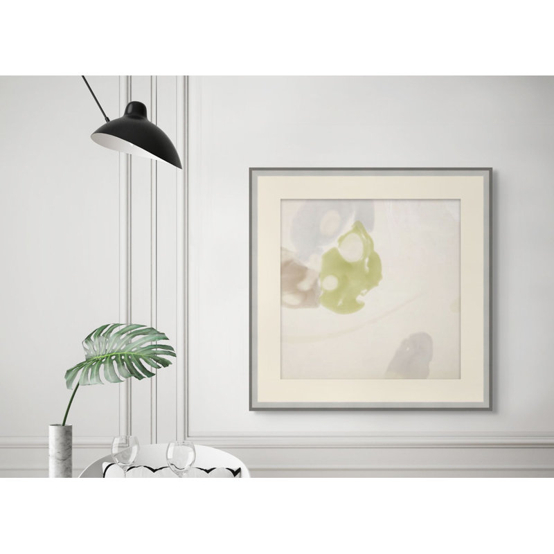Lime Light 2 Framed Acrylic Painting Print, 37.75" H x 37.75" W