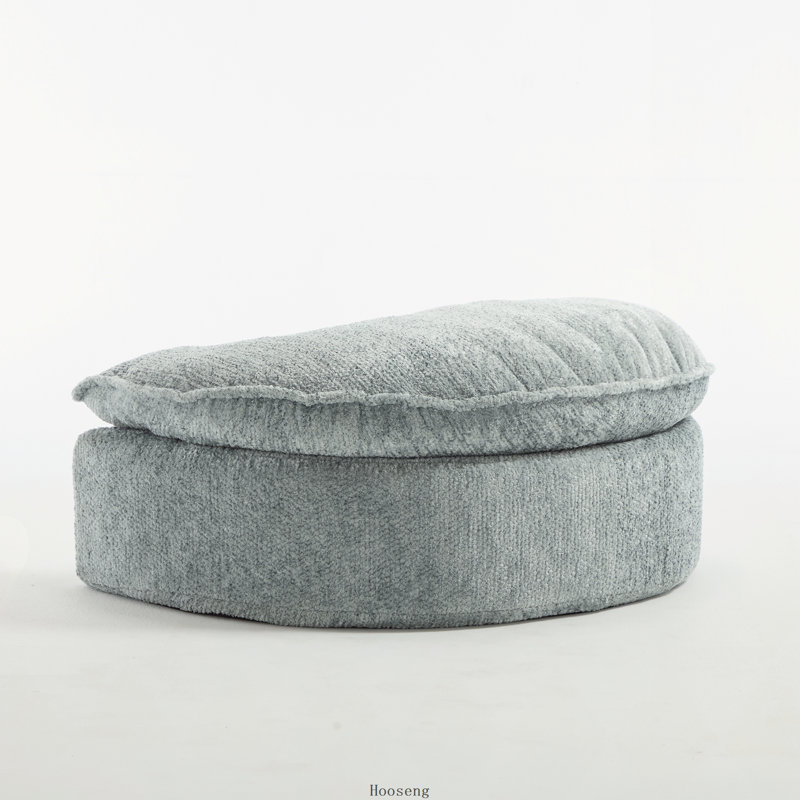 Repose-pieds pour canapé Lazy, autonome, Polyester bleu-gris