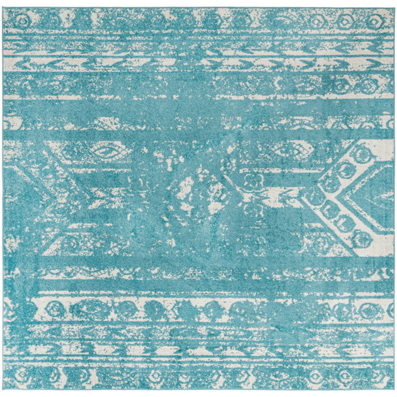 Geometric Indoor Rug, Square 10'