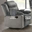 Fauteuil inclinable oscillant en velours côtelé Lesley