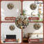 Horloge murale en bois 10 po, mouvement silencieux, à piles (piles AA non incluses), décor artistique, parfait pour les décorations