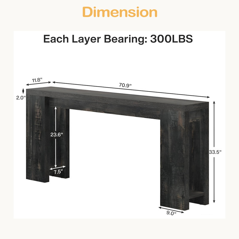 Modern Sofa Table,Coffee Table,Freestanding Hallway Table
