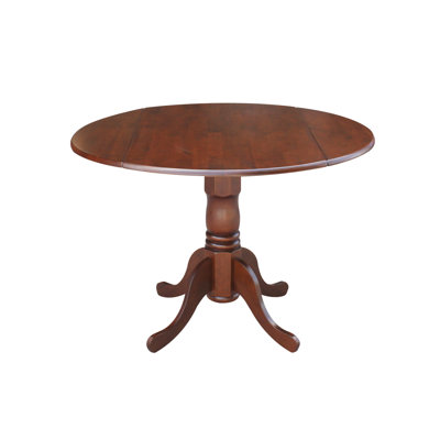 Philipston Extendable Round Solid Wood Dining Table
