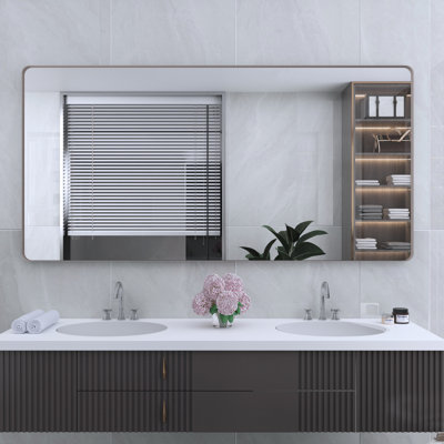 Miroir de salle de bain mural et d'angle Lesamuel