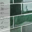 Carreau de métro vert Peel and Stick à dosseret gel 11,5 po x 8,2 po (ensemble de 10)