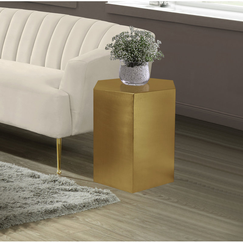Elem End Table, Gold