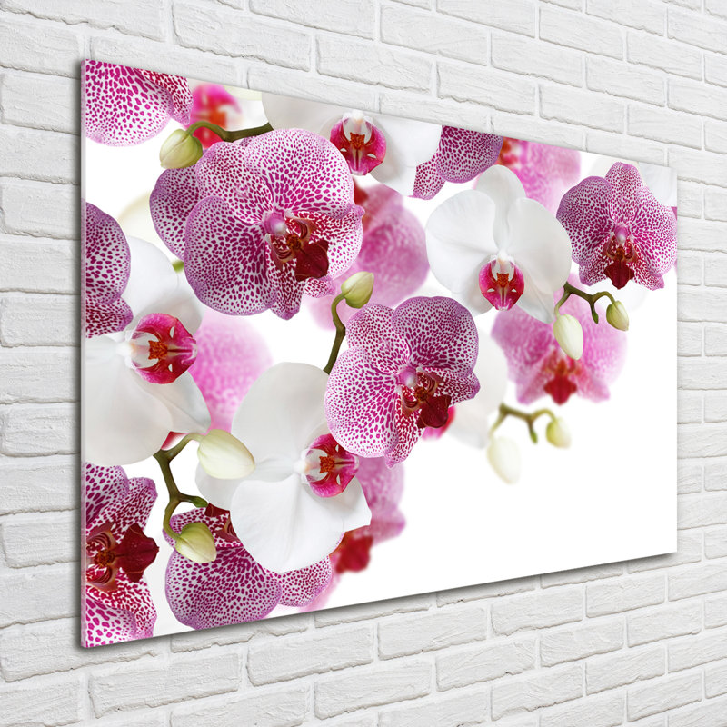 Orchid - No Frame Print on Glass