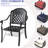3 Cast Aluminum Outdoor Patio With Cushions - Black, To For Weather Chairs And Table Supportive Seat-532716228