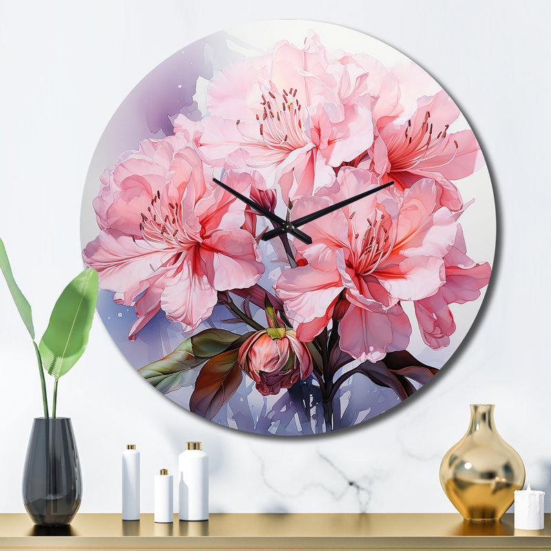 Horloge murale Rhododendron, Grand