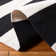 Brookvale Striped Hand-Woven Cotton Area Rug in Black/Ivory