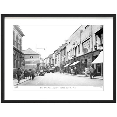 Pontypool, Commercial Road C1955 - Single Picture Frame Print