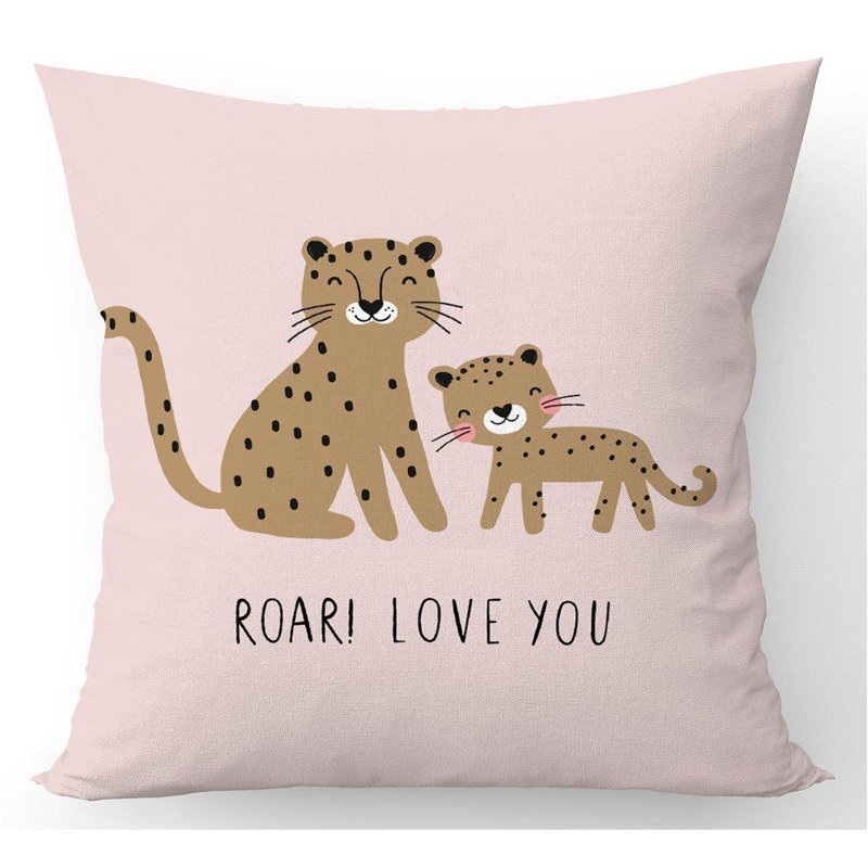 Idabel ROAR! LOVE YOU Square Throw Cushion