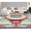 Hand-Knotted High-Quality Ivory and Blue Area Rug