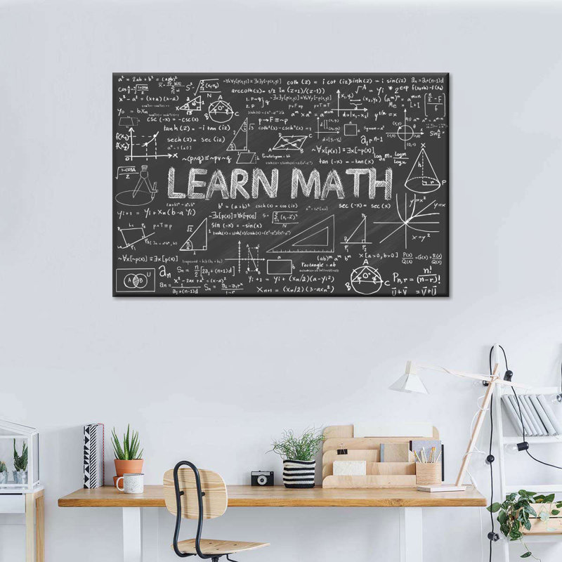 Math Canvas Print, 34" H x 51" W x 1.25" D