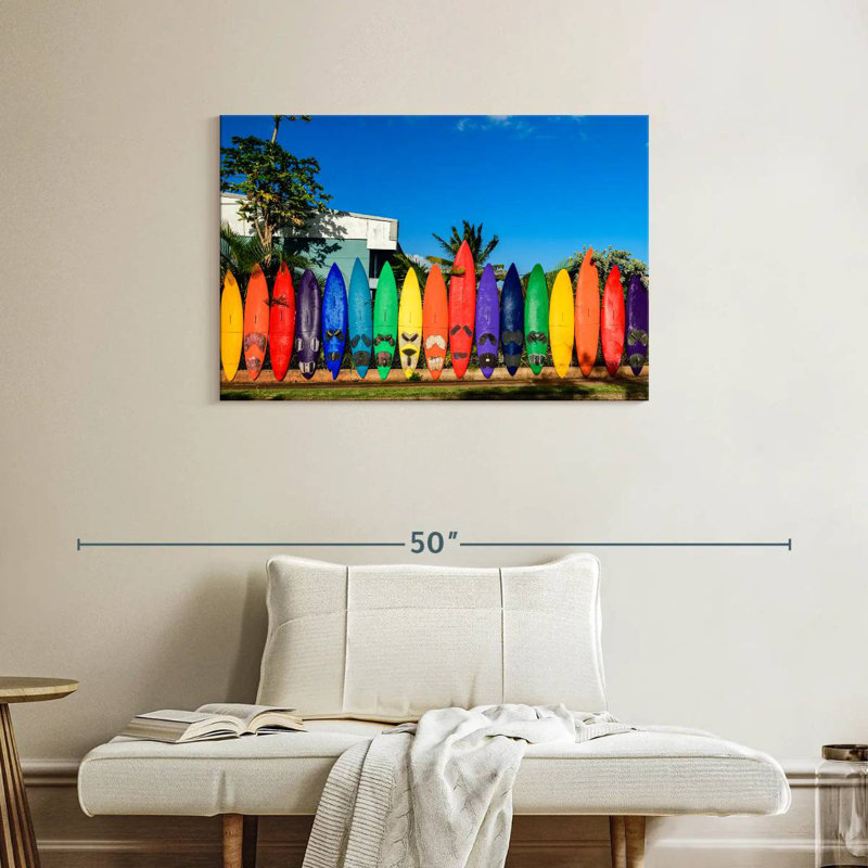 Senne Surfboard Fence In Paia, 24" H x 36" W