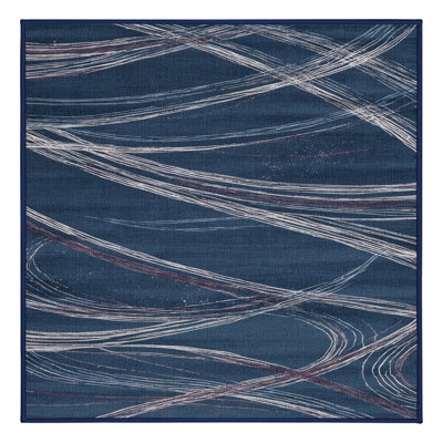 Machine Washable Space Gray Area Rug