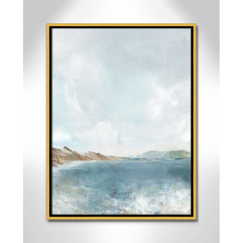 Echoes in Blue - Portrait Version Print par PI Studio, H 25,5 po x l 19,5 po, Doré