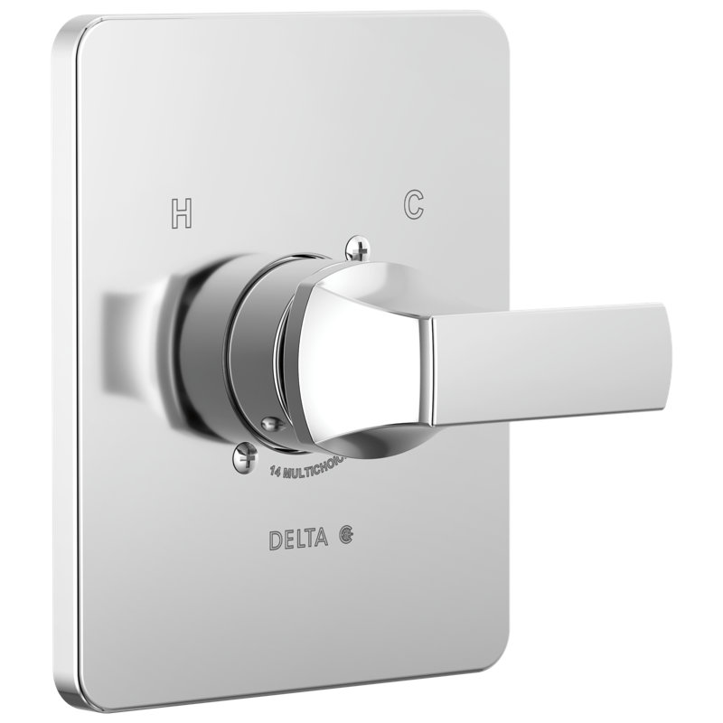 Velum Single-Function Shower Valve Trim Kit, Shower Handle Set, Chrome