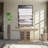 Robin Baron Leather Wrapped Console Table
