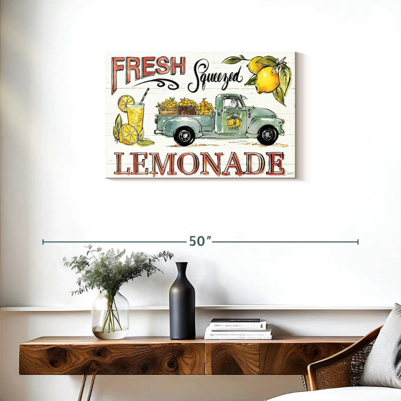 Plaque murale «Lemonade Stand I», H 20 po x l 30 po