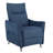 Modern Fabric Push Back Recliner With Ergonomic Segmented Back