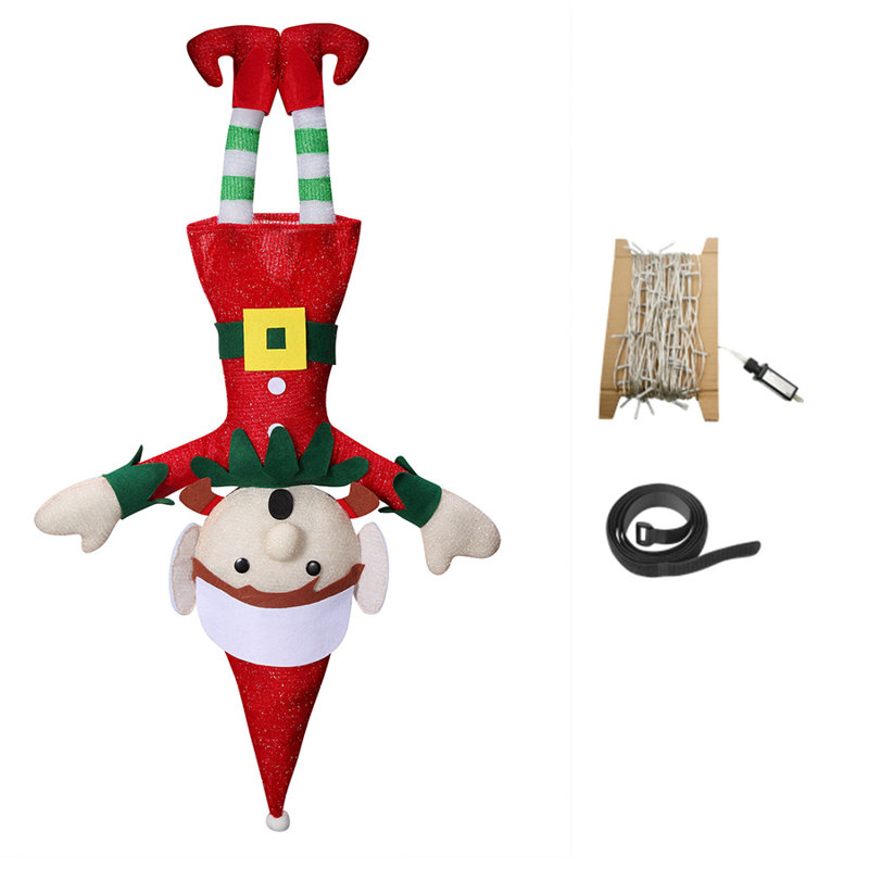 Fabric Christmas Decoration, 55" H x 30" W x  4" D