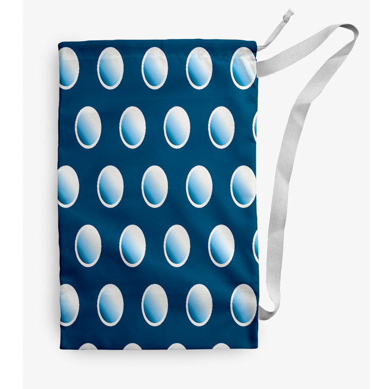 Sac à linge Dip Dye Dots, Petit (H 29 po x l 18 po), Bleu