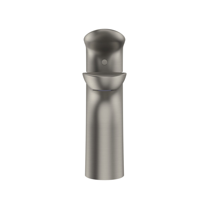 Polished Nickel Single Hole Bathroom Faucet with Drain Assembly