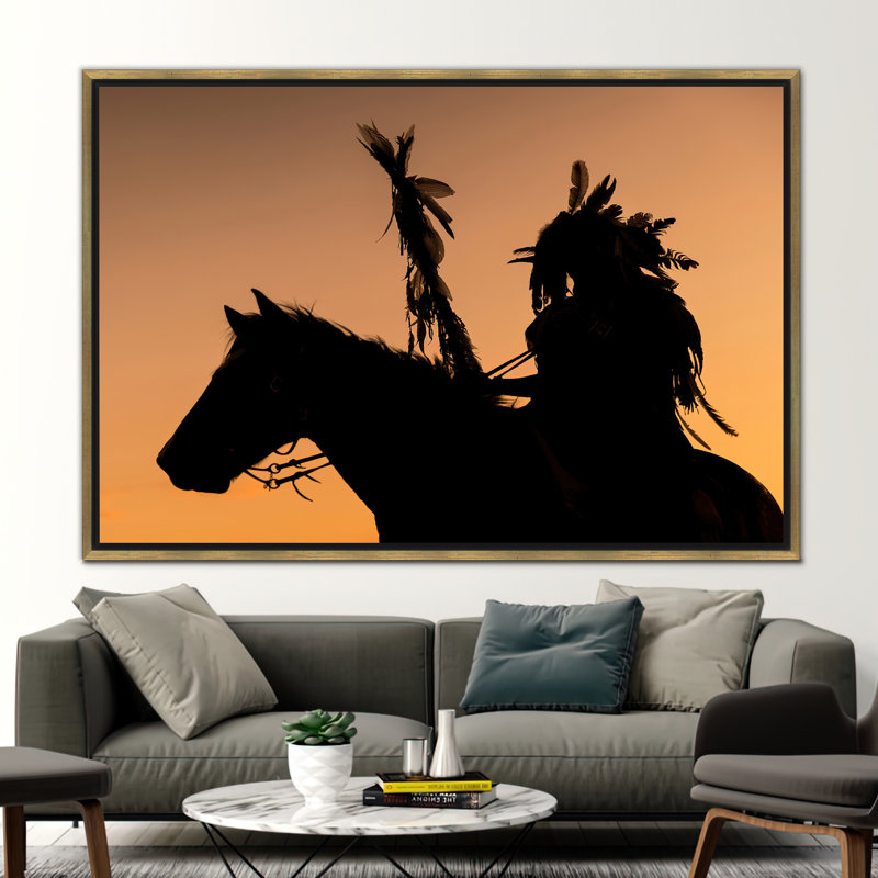 Print on Canvas, 70 cm H x 100 cm W, Gold Floater Framed