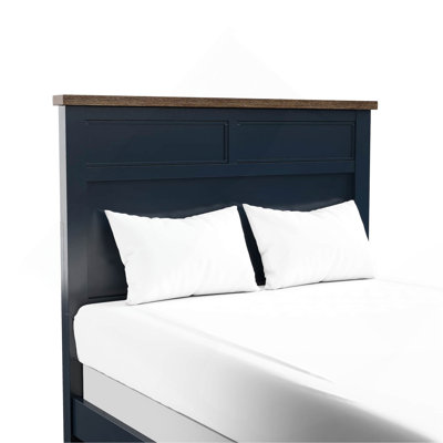 Structure de lit de chambre à coucher à deux tons Modern Farmhouse