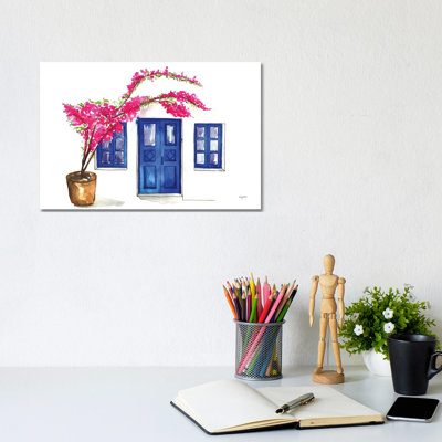Doors Of Oia by Kelsey McNatt - Wrapped Canvas Painting