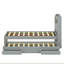 Lit plateforme Vetri avec tête de lit à DEL avec rangement, station de charge, lit gigogne simple et 2 tiroirs-1740350070-1740350068
