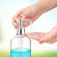 Ensemble de 2 bouteilles de pompe en plastique transparent