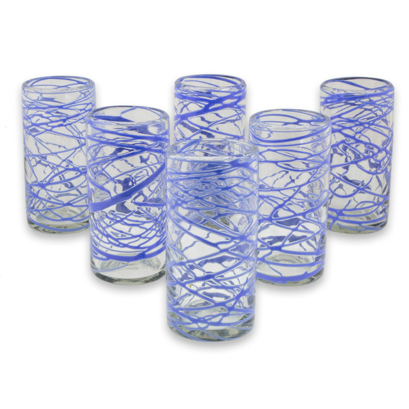 Verre à whisky 11 oz Eriksay Sapphire Swirl Verre Highball