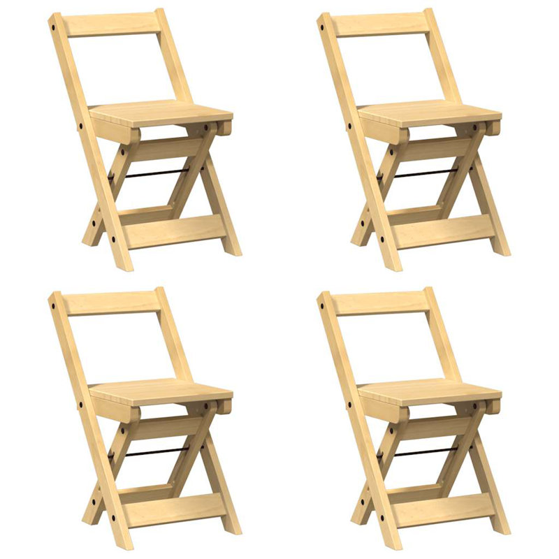 Folding Side Chair, Honey Wax Brown