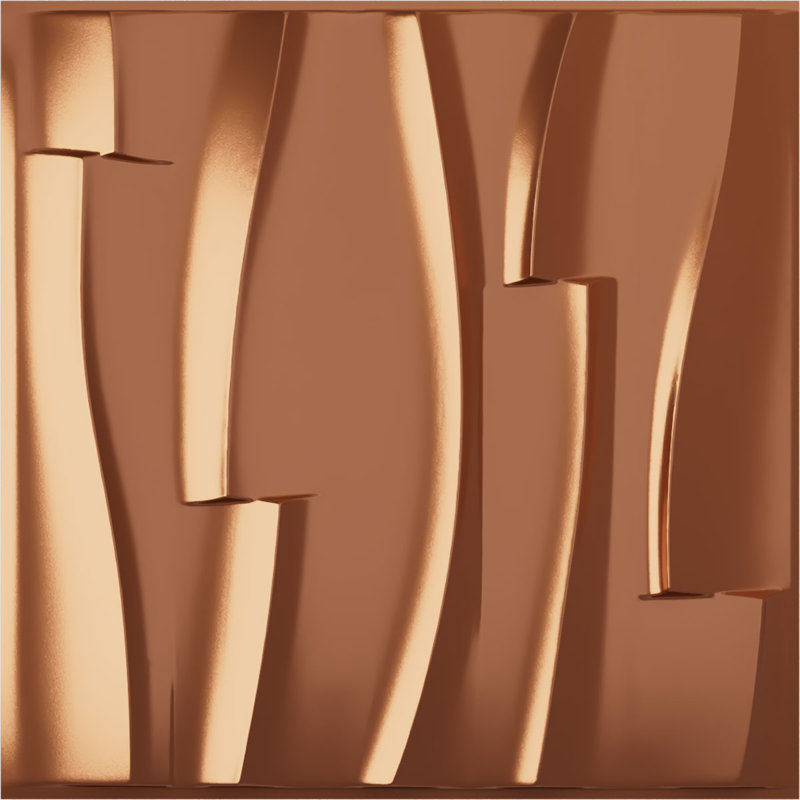 Panneau mural 3D décoratif Adonis EnduraWall, H 19,63 po x l 19,63 po x P 1 po, Beige fumé satiné UltraCover
