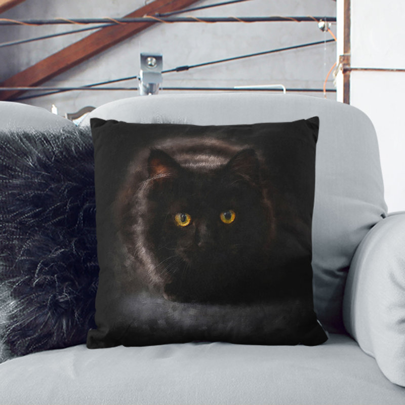 Square Throw Cushion, 40cm H x 40cm W x 15cm D