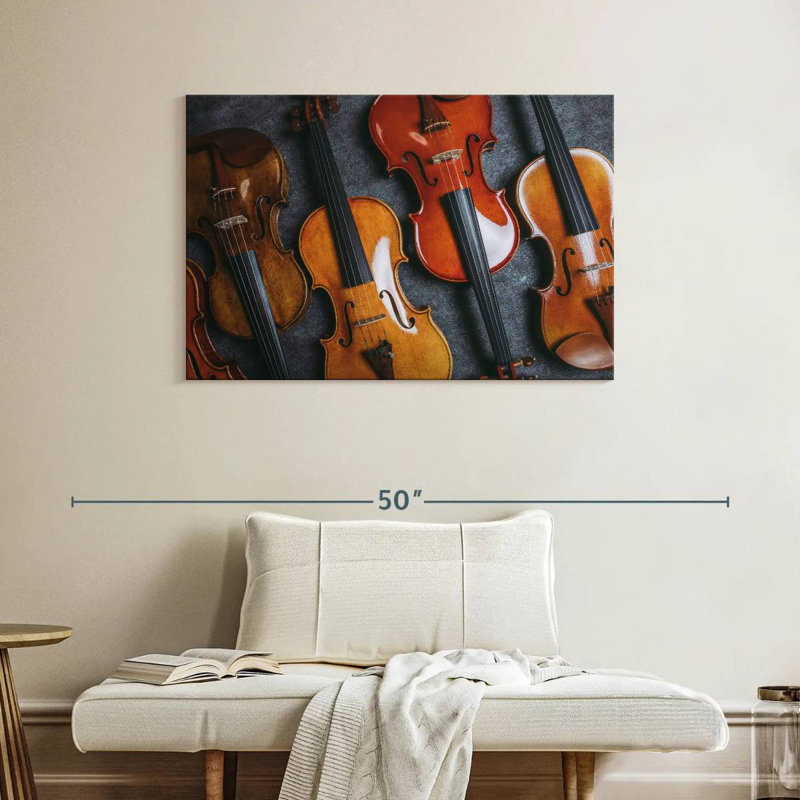 Collection Of Violins, 26" H x 39" W