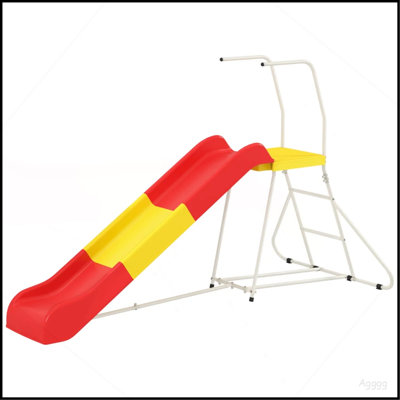 Kids Slide,Metal Freestanding Playground Equipmen