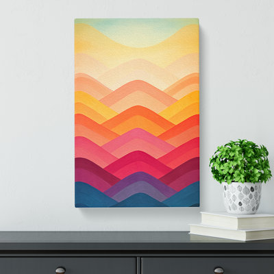 Deco Sunset Colour Field - Print