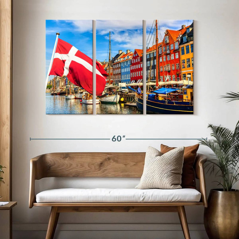 Mehar Copenhagen Port Boats, 32" H x 50" W