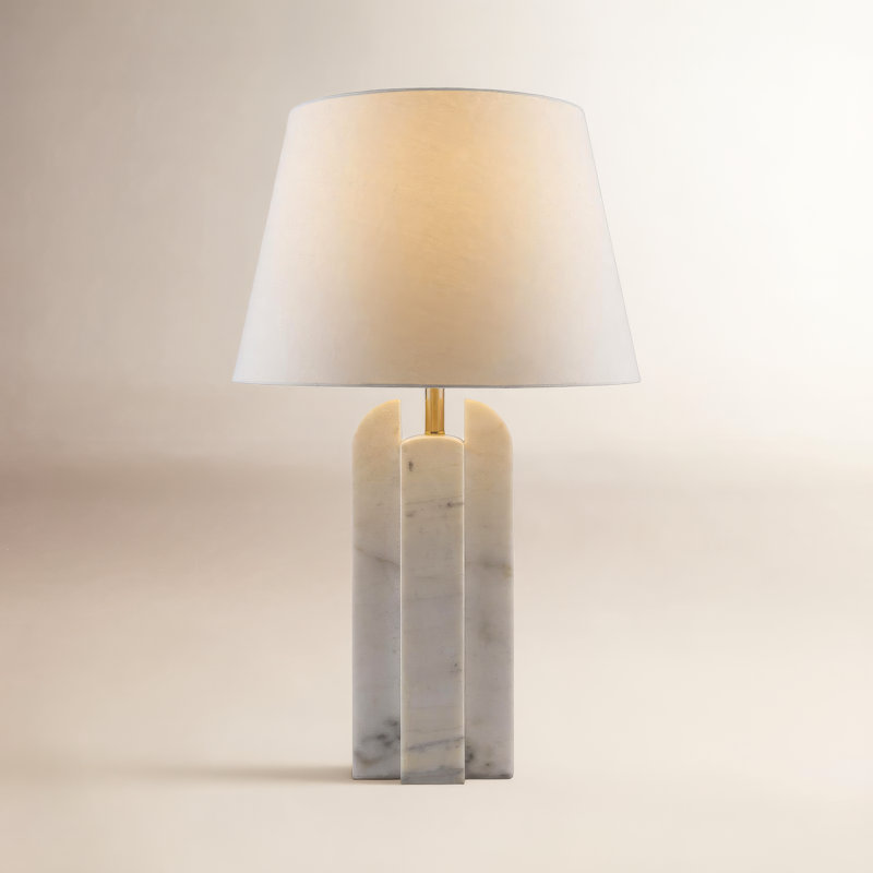 Spenser Basel Marble Table Lamp, 32" H x 20" W x 20" D