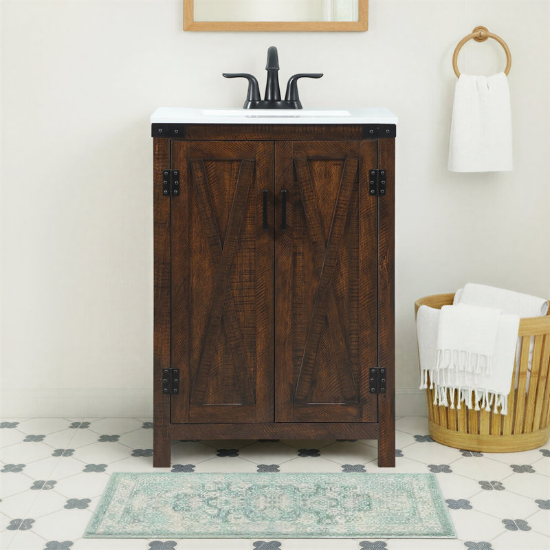 Slayton 24" Single Bathroom Vanity Set, Expresso