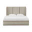 Greer Polyester Blend with Solid Wood with Poplar Veneer Smokey White Queen Bed-809448897-809448900