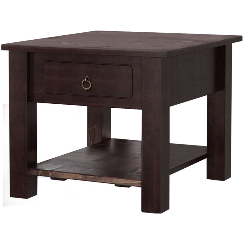 Embry Solid Wood End Table, Havanna, Havanna