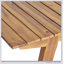 Table de salle à manger d'extérieur en bois d'acacia massif de 69 pouces, durable et élégante pour les rassemblements de patio et les repas de famille.