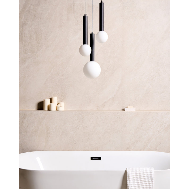 3 - Light Matte LED Novelty Pendant