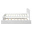 Lit plateforme simple avec lit gigogne, blanc-1368947059